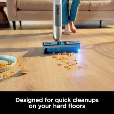 Shark WW201 HydroDuo with Dirt-Reveal Technology, Cordless, Hard Floor Cleaning System, Wet & Dry Debris Pickup, Mops & Scrubs All at Once, Hardwood, Tile, Laminate & Stone, Stone Metallic (Renewed) - Image 3