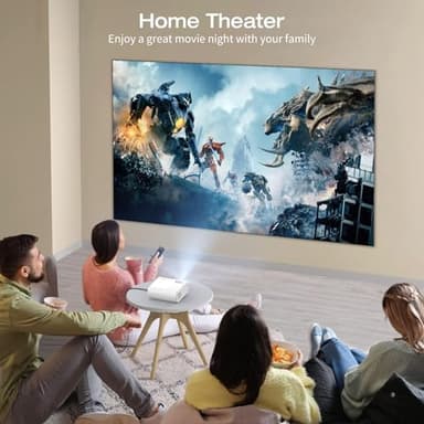 Mini Projector, CLOKOWE 2024 Upgraded Portable Projector with 9000 Lux and Full HD 1080P, Movie Projector Compatible with iOS/Android Phone/Tablet/Laptop/PC/TV Stick/Box/USB Drive/Game Console - Image 8