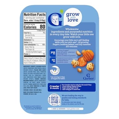 Gerber Baby Food, Stage 3 Food for Babies, Toddlers, Baby Led Feeding, Finger Foods for Babies, Italian Herb Pasta, 6 Pack - Image 9