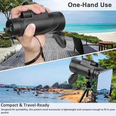 Stscope360 Monocular, 2025 Upgraded STS Scope 360, Stethoscope 360 Monocular Scope Set for Adults Long Range, High Power Monoculars for Bird Watching Camping Travelling Concert (Green 80 * 100) - Image 5