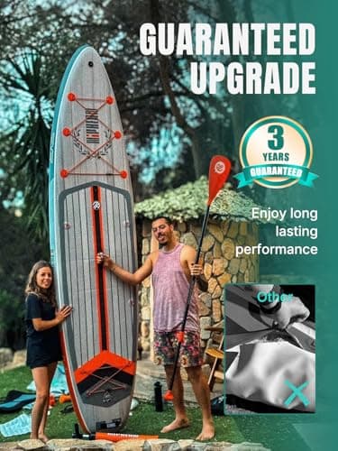 Niphean (Extra Large) Inflatable Paddle Board, SUP for 2+1 People/Family, Stand Up Paddle Board with (Beginner Friendly), Waterproof Phone Pouch, Paddle Boards for Adults, Gift Ideas - Image 7