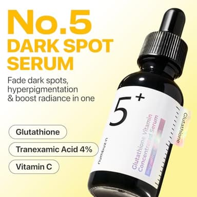 numbuzin No.5 Serum 30ml+10ml | Tranexamic Acid 4%, Niacinamide 5%, Glutathione, Vitamin C |Vitamin Concentrated Serum | Hyperpigmentation| Suitable for Sensitive Skin, Korean Skincare | 1.01 fl. oz. - Image 2