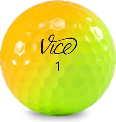 VICE Golf Limited Edition Pro Plus Golf Balls (Shade Yellow Orange) - Image 2