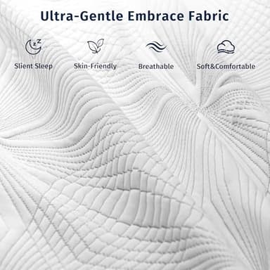 Ballad 3 Inch Memory Foam Mattress Topper Queen Size, High Density Cooling Pad with Premium Removable Cover, Pressure Relief Bed Topper, (CertiPUR-US & Oeko-Tex Certified) - Image 3