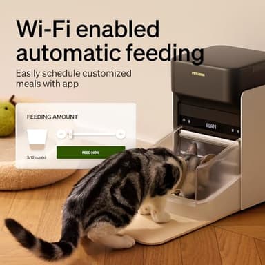 PETLIBRO RFID Automatic Cat Feeder, Collar Tag-Activated Personalized Meals, 5G&2.4G Wi-Fi Programmable Cat Food Dispenser with Cats Recognition & Diet Tracking for Multi-Pet Homes and Different Diets - Image 7