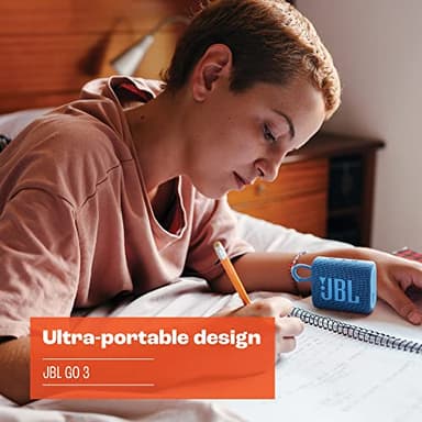 JBL Go 3 Eco - Portable Mini Bluetooth Speaker, big audio and punchy bass, IP67 waterproof and dustproof, 5 hours of playtime, Made in part with recycled materials (Eco White) - Image 3