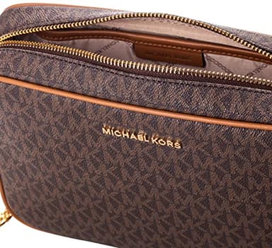 Michael Kors Jet Set Large Crossbody, Gold-Tone Hardware/Brown, One Size - Image 5