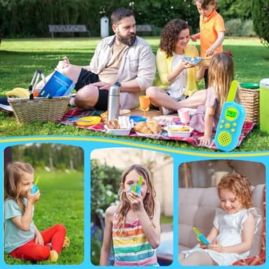 VOOPON Walkie Talkies for Kids 22 Channels Long Range 2 Way Radio Toys for 3-12 Ages with LCD Flash Light,Birthday Gifts for 4 5 6 7 8 9 Years Old Boys Girls for Camping Hiking Indoor Outdoor (Blue) - Image 7