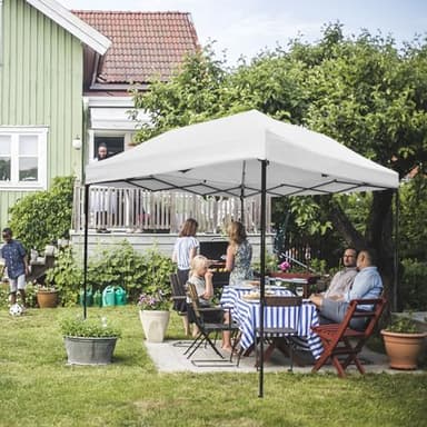 Joramoy 8×8 Canopy Replacement Top Only, Waterproof Pop Up Canopy Tent Cover with Windproof Ropes for Straight Leg Frame, Canopy Top Sunshade Sliver Coated for Outdoor Garden Patio Camping(White) - Image 7