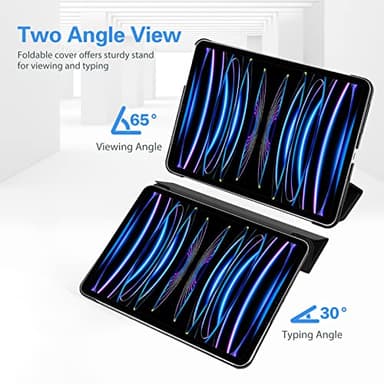 ProCase Cover for iPad Pro 11 Inch Case 2022/2021/2020/2018, Slim Stand Hard Back Shell Smart Cover for iPad Pro 11 4th Gen 2022/3rd Gen 2021/ 2nd Gen 2020/1st Gen 2018 -Black - Image 6