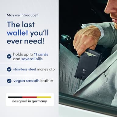 TRAVANDO Mens Wallet with Money Clip AUSTIN RFID Blocking Bifold Credit Card Holder for Men with Gift Box - Image 2