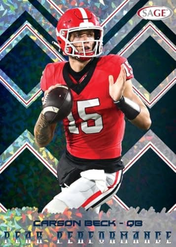 2025 Sage Football Draft Picks Series Blaster Box of Packs with 3 GUARANTEED AUTOGRAPHS and Rookie Cards Possibly Carson Beck, Drew Allar, Cam Ward and Many Others - Image 7