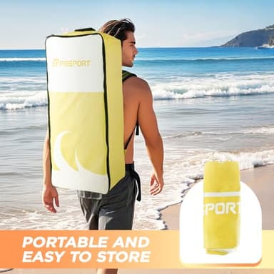 FBSPORT 11' Premium Stand Up Paddle Board, Yoga Board with SUP Accessories & Carry Bag | Wide Stance, Surf Control, Non-Slip Deck, Leash, Paddle and Pump for Youth & Adult - Image 5