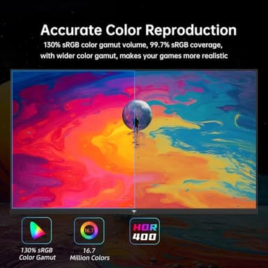 KTC 27'' 240Hz QHD 1440P Gaming Monitor 144Hz 1ms 65W Type C USB DisplayPort HDMI HDR400 Tilt/Height/Pivot/Swivel Fast HVA AdaptiveSync VESA - Image 7