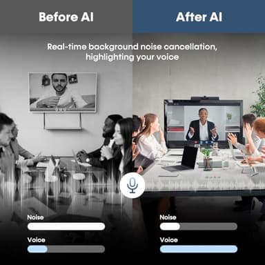 Enther & MAXHUB Video Conference Camera,4K Smart All-in-One Webcam, Microphone and Speaker,120°Wide-Angle,Automatic Speaker Focus,Smart Video&Audio Conferencing System for Small&Huddle Meeting Rooms - Image 5