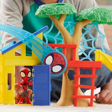 Spidey and his Amazing Friends Spidey Playground Playset, Includes 4-Inch Action Figure, Marvel Super Hero Toys for Kids 3 and Up - Image 12
