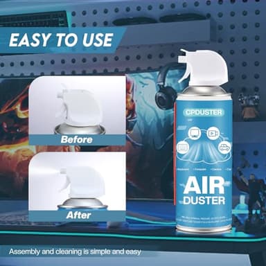 Cleaner Air Spray for Keyboard: Computer Air Duster Sprayer - Canister Air Blaster - Image 6