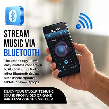 Philips Portable CD Player Boombox Bluetooth with Cassette Player All in one Powerful Stereo Boom Box CD Player for Home Mega Bass Reflex Speakers, Radio/USB/MP3/AUX Input with Backlight LCD Display - Image 4