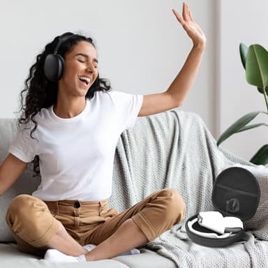 ProCase Hard Case for AirPods Max, Travel Carrying Headphone Case with Silicone Earpad Cover & Mesh Pocket, AirPods Max Protective Portable Storage Bag -Black - Image 7