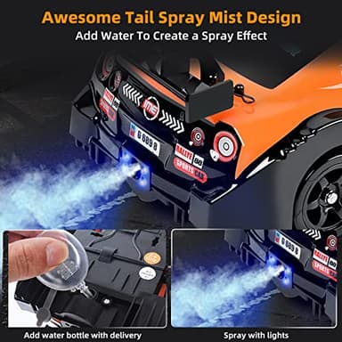 Sakeye RC Drift Car 2.4GHz 1:16 Scale 4WD High Speed Remote Control Cars Vehicle with LED Lights Two Batteries and Drifting Tires Racing Sport Toy Cars for Adults Boys Girls Kids - Image 3