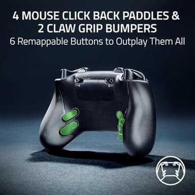 Razer Wolverine V3 Pro Wireless Gaming Controller: Licensed for Xbox Series X|S, Xbox One, Windows PC - 6 Remappable Buttons - Fast Triggers - Customizable Thumbsticks - Wired Tournament Mode - Black (Renewed) - Image 2