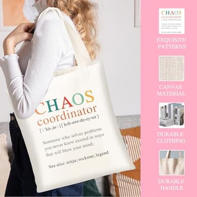 DHQH Thank You Gifts For Women, Employee Appreciation Gifts, Chaos Coordinator Gift for Coworkers Boss Manager Office Lady Nurse Mom, Administrative Professional Day with 16Oz Glass Cup - Image 3