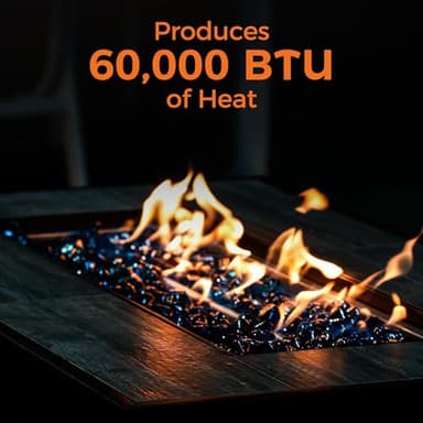 BALI OUTDOORS Fire Pit Table Propane Gas Firepit Rectangular Fire Table 42In 60,000 BTU for Outside Patio Backyard Deck Balcony - Image 4