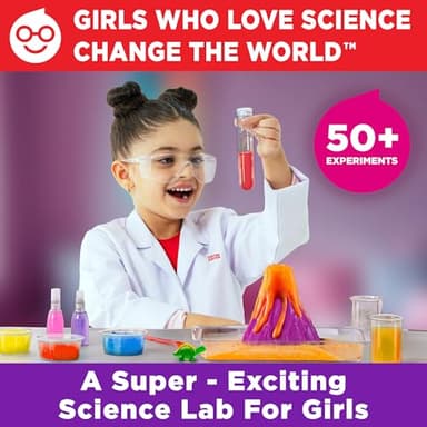 Doctor Jupiter Girls’ First Science Kit, Chemistry Set for Kids Ages 4-5-6-7-8 | Birthday Gift Ideas for 4+ Year Old Girls | STEM Toy Kit with 50+ Experiments | Learning & Educational Projects - Image 2