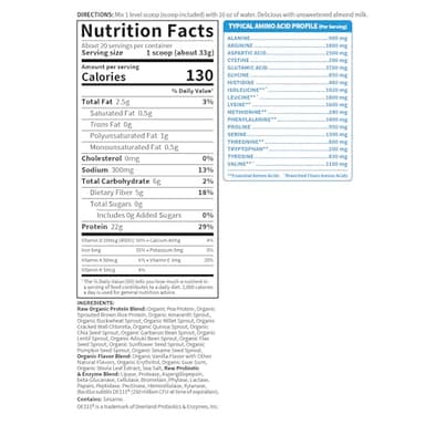 Garden of Life Protein Powder, Vegan Protein Powder, BCAA, Probiotics & Digestive Enzymes, Gluten & Lactose Free, Vanilla, 1.5 LB - Image 7