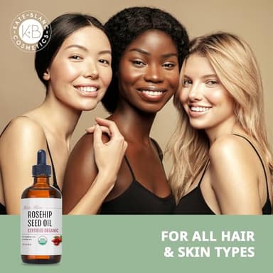 Kate Blanc Cosmetics Rosehip Oil for Face & Softer Glowing Skin (1oz, Organic, Pure, Cold Pressed) Rosehip Seed Face Oil for Facial & Gua Sha Massage - Image 6
