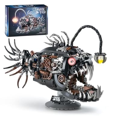 XITALAXU Mechanical Fish Building Sets,Ocean Animal Collection Toy,Adults Home or Office Decor,STEM Building Gift for Teens Boys and Girls 8-14 (1038PCS) - Image 1