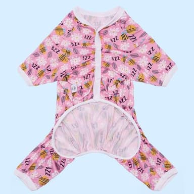 CuteBone Big Dog Clothes Pitbull Golden Retriever Post Surgery Suit Stretchy Calming Anxiety Pet Pajamas Shirts Shedding Suits Onesie for Medium/Large Sized Dogs Labrador Bully ZP20M - Image 2