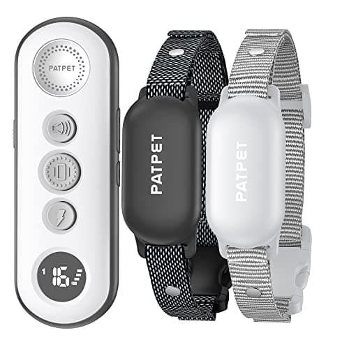 PATPET Shock Collar for Dogs(10-120lbs), 4000ft Rechargeable IPX7 Waterproof Training Collar with Remote for 2 Dogs- Electric Dog Collar for Small Medium Large Dogs 2 Packs - Image 1