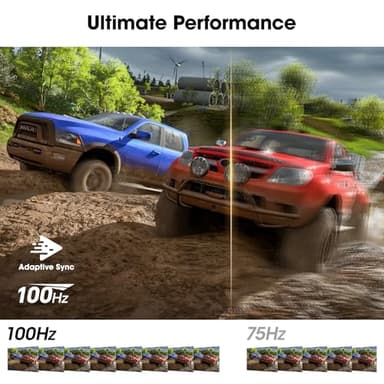 KOORUI 24 inch Curved Monitor, Full HD 1080P Curved Computer Monitor, 100Hz 1500R PC Screen, TÜV Rheinland Certified, HDMI VGA, Tilt Adjustment, LCD Display, Eye Care, Black 24N5CA - Image 6