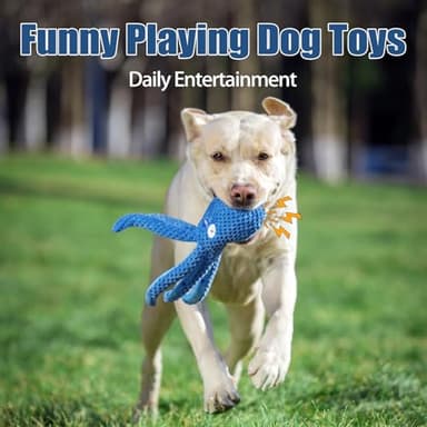 angelisdoll Dog Squeaky Toy,Interactive Dog Toys to Keep Them Busy, Stuffed Plush Toy for Puppy Teething, Tough Chew Toys for Small, Medium and Large Breeds, Tug of War Pet Toys (Octopus) - Image 6