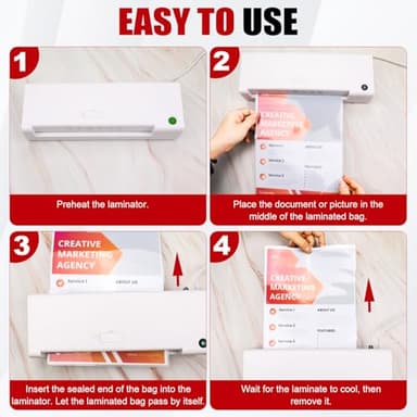 CAREGY 300 Pack Laminating Sheets, Holds 8.5 x 11 Inch Sheets,5 Mil Thermal Laminating Pouches,9 x 11.5 Inches Lamination Sheet Paper for Laminator, Clear, Letter Size, Office and School Supplies - Image 9
