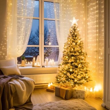 JMEXSUSS 200 LED Christmas Lights Indoor Outdoor, Connectable Warm White Christmas Tree Lights Clear Wire, 66 Ft Twinkle Fairy String Light Plug in for Bedroom Wedding Xmas Tree Decorations - Image 2