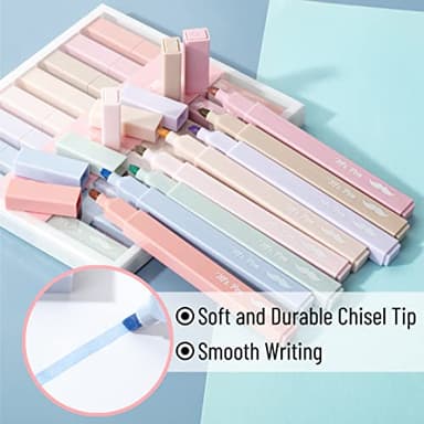Mr. Pen- Aesthetic Highlighters, 8 Pcs, Chisel Tip, Muted Pastel Color, No Bleed Bible Highlighter Pastel, Highlighters Assorted Colors, Highlighter Set - Image 4