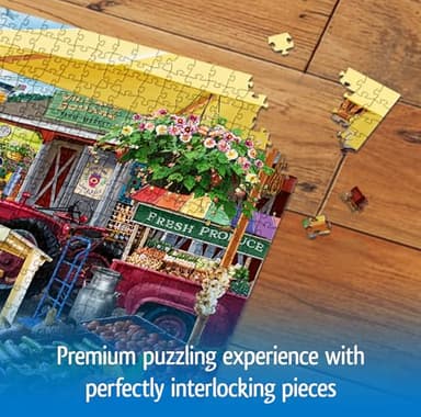 Wonder Forge Farmer's Market Day 1000 Piece Jigsaw Puzzle for Adults | Unique, Perfectly-Fitting Pieces | Fun, Vibrant Imagery | Amazon Exclusive - Image 5
