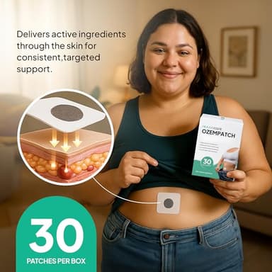 Rejuvacare Ozempatch The Official, 1 Month Supply, Easy Daily Application, Natural Ingredients, Reejuvacare Patches for Women, Firming & Moisturizing for All Skin Types, Comfortable & Discreet Support - Image 4