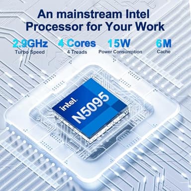 2025 Latest 15.6'' Laptop Compatible with Windows 11, 1TB SSD 32GB Dual-Channel RAM, Quad-Core Processor(Max 2.9GHz), 1080p FHD Display, Backlit Keyboard, Fingerprint, Webcam, Mini-HDMI, WiFi5, BT5 - Image 4