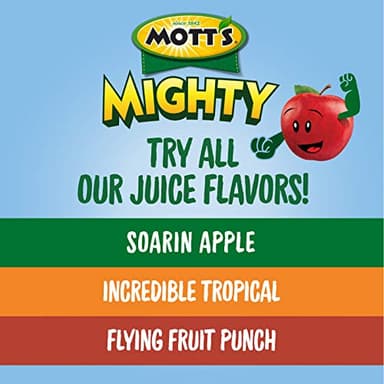 Mott's Mighty Flying Fruit Punch Juice Drink, 8 Fl Oz Bottles, 24 Count (4 Packs Of 6), 100% Fruit Juice with Purified Water, Vitamins A, C And E, No Artificial Flavors, Colors or Sweeteners - Image 7