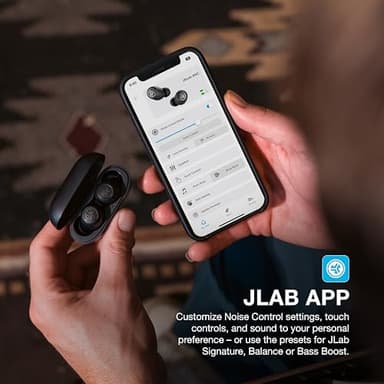 JLab JBuds ANC 3 True Wireless Earbuds with Charging Case, 42 Hours of Total Playtime, 9 Hours Per Charge, Smart Active Noise Canceling, Custom Sound Via App, Multipoint Connect, Google Fast Pair - Image 3
