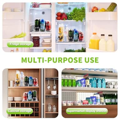 Drink Organizer for Fridge, Soda Can Dispenser for Refrigerator, Automatic Drink Dispenser for Fridge Holds up to 25 Cans, 5 Row - Image 5