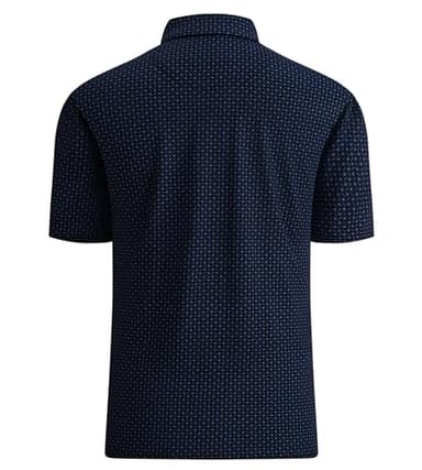 Alex Vando Mens Golf Shirt Moisture Wicking Quick-Dry Print Performance Polo Shirts for Men,Black Dots,XXL - Image 2