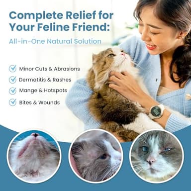 Cat Paw Balm Cat Cream 2 oz: Hot Spot Treatment for Cats Dermatitis, Mange Treatment, Cat Itchy Skin Relief for Dry Skin, Pet Wound Care, Natural Allergy Relief with Manuka Honey, Aloe Vera, Vitamin E - Image 4