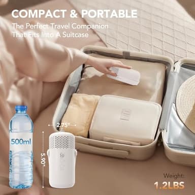 High-Speed Portable Clothes Dryer, Portable Dryer for Apartment, Travel, RV - Premium Mini 1000w Dryer Machine for Light Clothes, Underwear with Dry Bag, Hook, Perfect for Travelers, Housewarming - Image 2