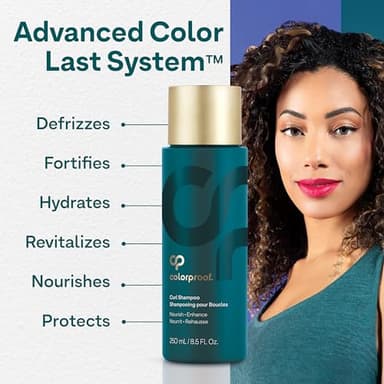 Colorproof Curl Shampoo for Women 8.5 Fl. Oz. Curly Hair Shampoo that Nourishes, Defines and Leaves Curls Soft Smooth, White Tea Scent - Image 7