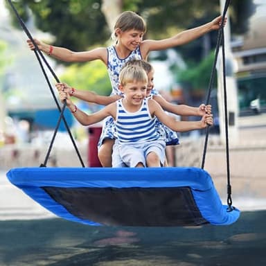 Trekassy 700lb Giant 60" Skycurve Platform Tree Swing for Kids and Adults with 2 Hanging Straps-Blue - Image 7