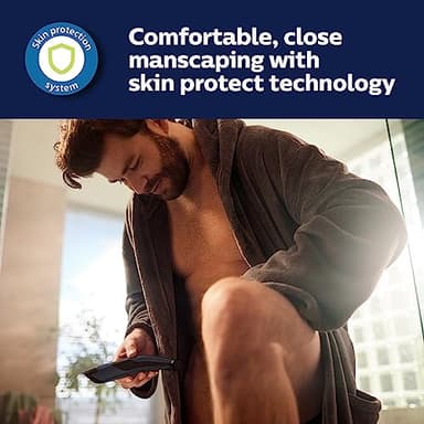 Philips Norelco Bodygroom 7000 Series, Showerproof Groin and Body Trimmer for Men, Precise Body Grooming, Adjustable Comb, Safe Even Below The Belt, 80 Min. Runtime, Model BG7030/49 - Image 3
